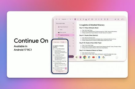 Android 17 copie enfin Handoff d'Apple avec Continue On